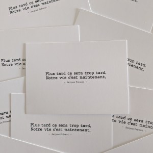 Carte postale - Plus tard